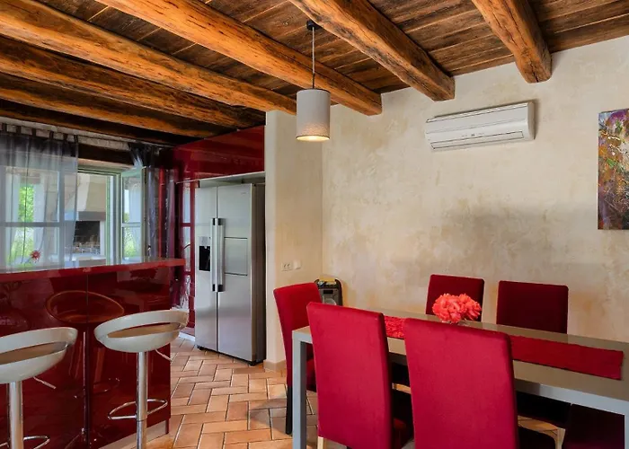 Villa Rustic Zvonar With Pool In Motovun Rakotule